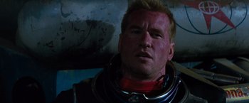 A person wearing a space suit