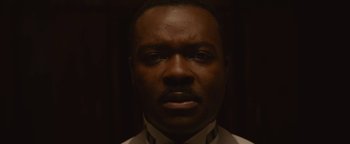 Movie still from “Selma” (2014), directed by Ava DuVernay – A person wearing a uniform; Close Up shot, Low angle