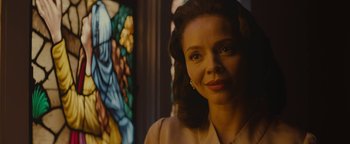 Movie still from “Selma” (2014), directed by Ava DuVernay – A person wearing a suit; Close Up shot, Low angle