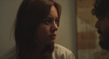 Movie still from “Short Term 12” (2013), directed by Destin Daniel Cretton – A person looking at the camera; Close Up shot, Over the shoulder angle