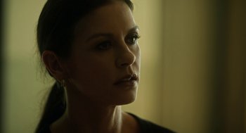 Movie still from “Side Effects” (2013), directed by Steven Soderbergh – A woman's face in the dark; Close Up shot, Low angle