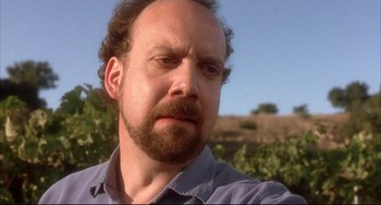 Movie still from “Sideways” (2004), directed by Alexander Payne – A person with a beard; Close Up shot, Low angle