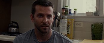 Movie still from “Silver Linings Playbook” (2012), directed by David O. Russell – A person wearing a necklace; Close Up shot, Over the shoulder angle