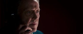 Movie still from “Stand Up Guys” (2012), directed by Fisher Stevens – An older man is looking into the distance; Close Up shot, Low angle