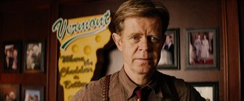 Movie still from “Thank You for Smoking” (2005), directed by Jason Reitman – A person wearing a shirt and tie; Close Up shot, Over the shoulder angle