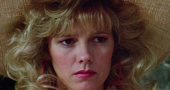 Movie still from “The 'Burbs” (1989), directed by Joe Dante – A person with blonde hair; Close Up shot, Low angle