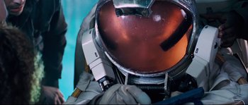 Movie still from “The Abyss” (1989), directed by James Cameron – View of a surgical instrument; Close Up shot, Overhead angle