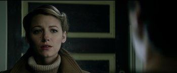 Movie still from “The Age of Adaline” (2015), directed by Lee Toland Krieger – A person wearing a coat; Close Up shot, Low angle