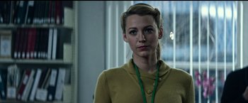 Movie still from “The Age of Adaline” (2015), directed by Lee Toland Krieger – A person wearing a sweater; Close Up shot, Over the shoulder angle