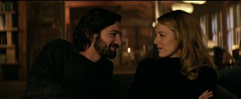 Movie still from “The Age of Adaline” (2015), directed by Lee Toland Krieger – A man and a woman sitting next to each other; Close Up shot, Over the shoulder angle