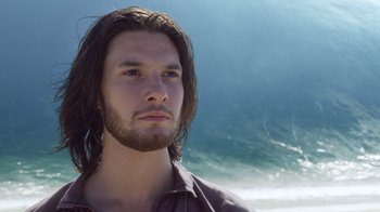 Movie still from “The Chronicles of Narnia: The Voyage of the Dawn Treader” (2010), directed by Michael Apted – A person with long hair; Close Up shot, Low angle