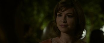 Movie still from “The Circle” (2017), directed by James Ponsoldt – A person wearing a red shirt; Close Up shot, Over the shoulder angle