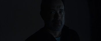 Movie still from “The Circle” (2017), directed by James Ponsoldt – A person in a dark room; Close Up shot, Low angle
