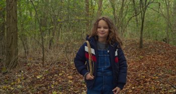 Movie still from “Petite Maman” (2021), directed by Céline Sciamma – Medium shot, High angle