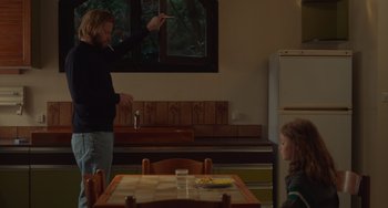 Movie still from “Petite Maman” (2021), directed by Céline Sciamma – Medium shot, Over the shoulder angle