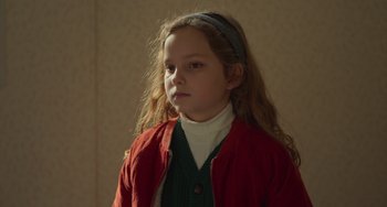 Movie still from “Petite Maman” (2021), directed by Céline Sciamma – Close Up shot, High angle