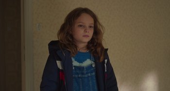 Movie still from “Petite Maman” (2021), directed by Céline Sciamma – Close Up shot, Over the shoulder angle