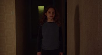 Movie still from “Petite Maman” (2021), directed by Céline Sciamma – Medium shot, Over the shoulder angle