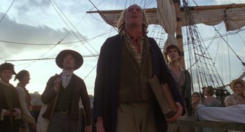 Movie still from “The Count of Monte Cristo” (2002), directed by Kevin Reynolds – A group of men standing next to each other; Medium shot, Low angle