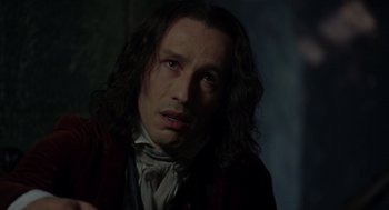 Movie still from “The Count of Monte Cristo” (2002), directed by Kevin Reynolds – A person with long black hair; Close Up shot, Over the shoulder angle