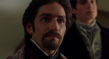 Movie still from “The Count of Monte Cristo” (2002), directed by Kevin Reynolds – A person with a beard; Close Up shot, Over the shoulder angle