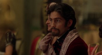 Movie still from “The Count of Monte Cristo” (2002), directed by Kevin Reynolds – A person with a beard; Close Up shot, Over the shoulder angle