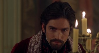 Movie still from “The Count of Monte Cristo” (2002), directed by Kevin Reynolds – A person with a beard; Close Up shot, Over the shoulder angle