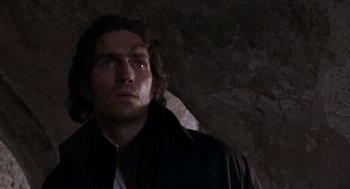 Movie still from “The Count of Monte Cristo” (2002), directed by Kevin Reynolds – A person wearing a jacket; Close Up shot, Low angle