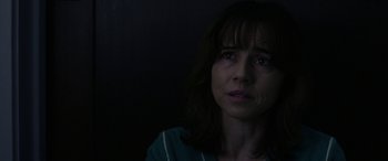 Movie still from “The Curse of La Llorona” (2019), directed by Michael Chaves – A person looking at the camera; Close Up shot, Over the shoulder angle