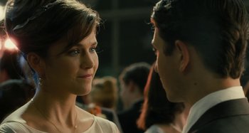 Movie still from “The Fabelmans” (2022), directed by Steven Spielberg – A man and a woman talking to each other; Close Up shot, Over the shoulder angle