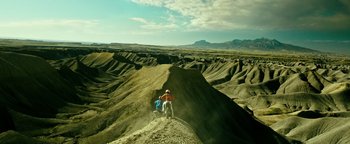 Movie still from “Point Break” (2015), directed by Ericson Core – Extreme Wide shot, Low angle