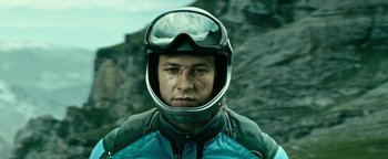 Movie still from “Point Break” (2015), directed by Ericson Core – Close Up shot, Low angle