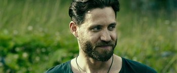 Movie still from “Point Break” (2015), directed by Ericson Core – Close Up shot, Over the shoulder angle