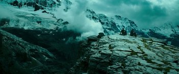 Movie still from “Point Break” (2015), directed by Ericson Core – Extreme Wide shot, High angle