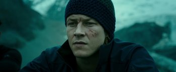 Movie still from “Point Break” (2015), directed by Ericson Core – Close Up shot, Low angle