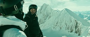 Movie still from “Point Break” (2015), directed by Ericson Core – Medium shot, Low angle