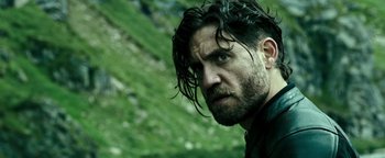 Movie still from “Point Break” (2015), directed by Ericson Core – Close Up shot, Low angle