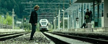 Movie still from “Point Break” (2015), directed by Ericson Core – Wide shot, Low angle