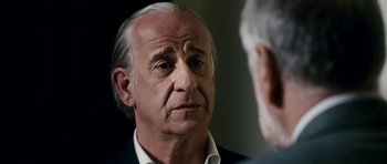 Movie still from “The Great Beauty” (2013), directed by Paolo Sorrentino – An older man looking at himself in the mirror; Close Up shot, Over the shoulder angle