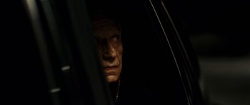 Movie still from “The Great Beauty” (2013), directed by Paolo Sorrentino – An old man looking out of a car window at night; Close Up shot, Low angle