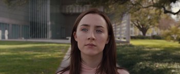 Movie still from “The Host” (2013), directed by Andrew Niccol – A person with long brown hair; Close Up shot, High angle