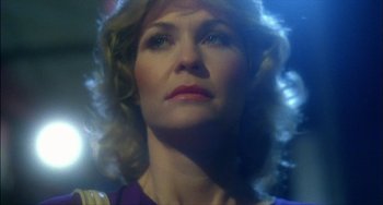 Movie still from “The Howling” (1981), directed by Joe Dante – A person looking up at the sky; Close Up shot, Low angle