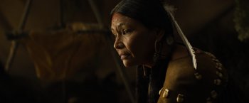 Movie still from “Prey” (2022), directed by Dan Trachtenberg – Close Up shot, Over the shoulder angle