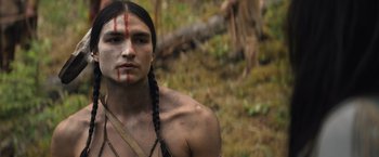 Movie still from “Prey” (2022), directed by Dan Trachtenberg – Close Up shot, Low angle