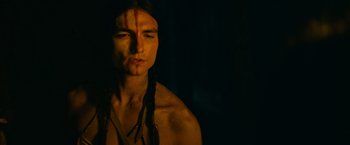 Movie still from “Prey” (2022), directed by Dan Trachtenberg – Close Up shot, Low angle