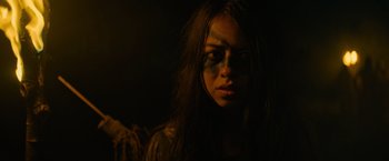 Movie still from “Prey” (2022), directed by Dan Trachtenberg – Close Up shot, Low angle