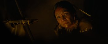 Movie still from “Prey” (2022), directed by Dan Trachtenberg – Close Up shot, Low angle