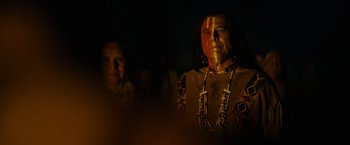 Movie still from “Prey” (2022), directed by Dan Trachtenberg – Medium shot, Low angle