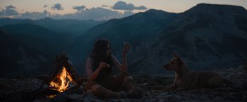 Movie still from “Prey” (2022), directed by Dan Trachtenberg – Wide shot, High angle