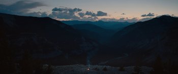 Movie still from “Prey” (2022), directed by Dan Trachtenberg – Extreme Wide shot, High angle